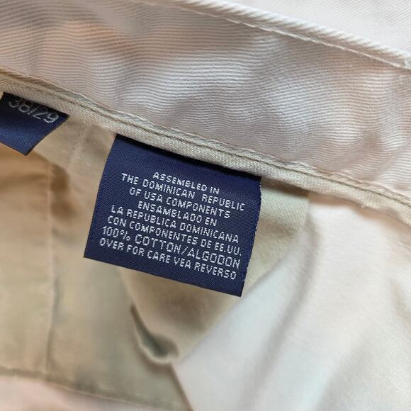 Hill & Archer Men’s Khaki 100% Cotton Pants 38x29 Casual Chino Style - Picture 3 of 15